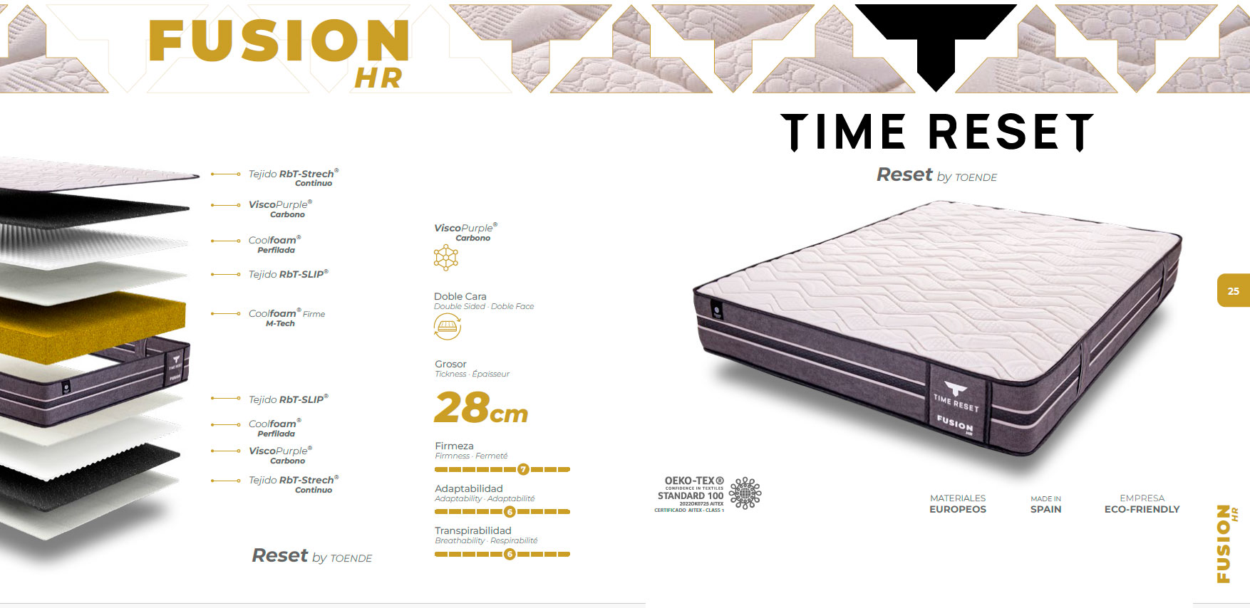 Colchón Toende Fusion M 2 Colchon Toende Fusion HR